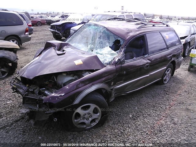 4S3BG685XX7623473 - 1999 SUBARU LEGACY OUTBACK/SSV/LIMITED/30TH BURGUNDY photo 2