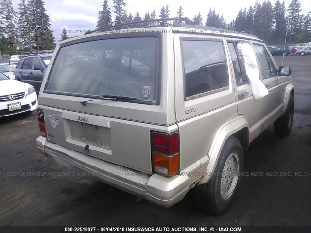 1J4FJ78S5PL578460 - 1993 JEEP CHEROKEE COUNTRY GOLD photo 4