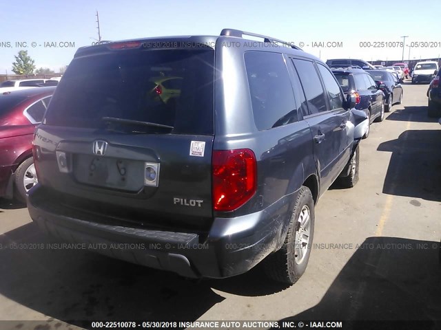 5FNYF18495B055022 - 2005 HONDA PILOT EX GRAY photo 4