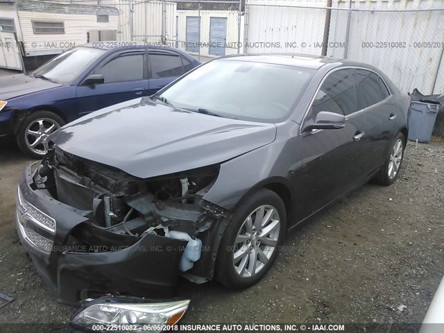 1G11H5SA6DF251102 - 2013 CHEVROLET MALIBU LTZ 灰色 照片 2