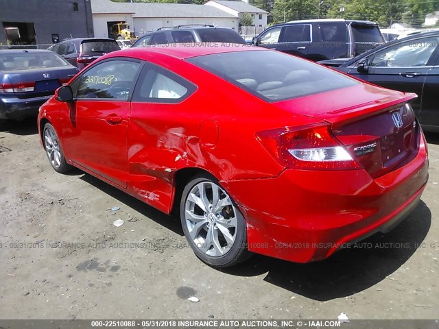 2HGFG4A58DH701783 - 2013 HONDA CIVIC SI RED photo 3