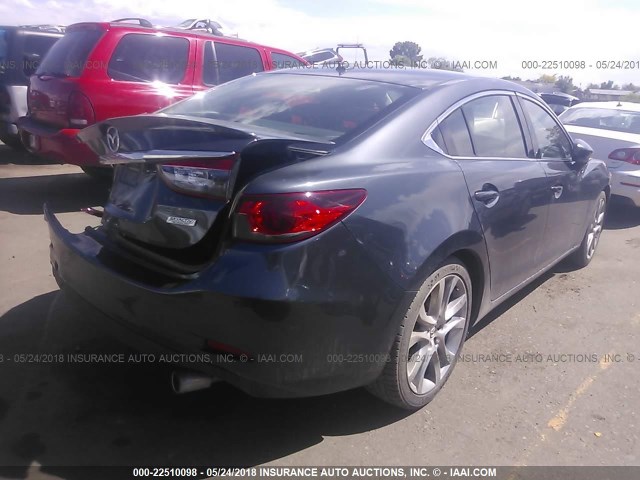 JM1GJ1W66E1139290 - 2014 MAZDA 6 GRAND TOURING 黑色 照片 4