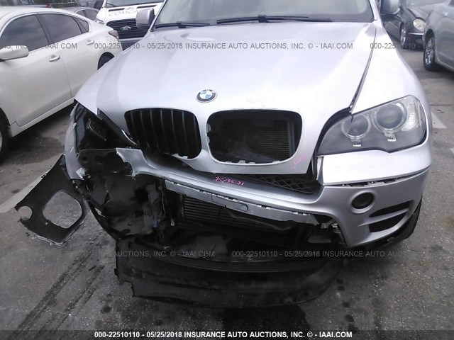 5UXZV4C55D0B04966 - 2013 BMW X5 XDRIVE35I SILVER photo 6