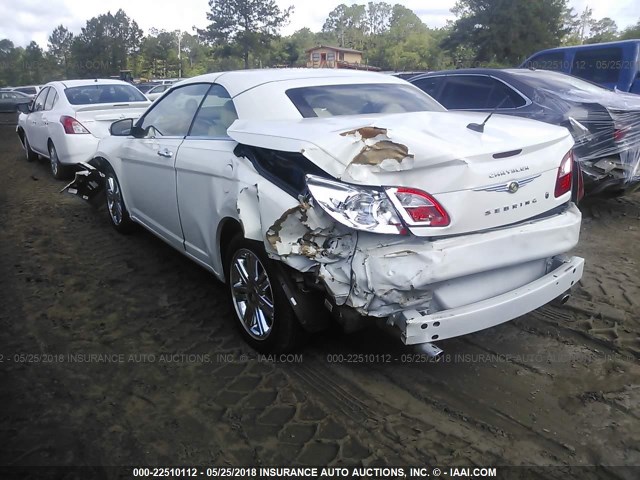 1C3LC65V99N568778 - 2009 CHRYSLER SEBRING LIMITED WHITE photo 3