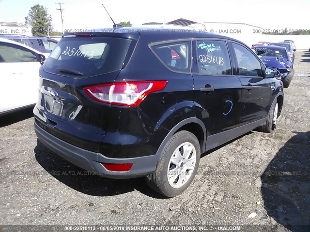 1FMCU0F77GUB90318 - 2016 FORD ESCAPE S BLUE photo 4