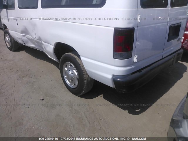 1FBNE3BL4BDB32694 - 2011 FORD ECONOLINE E350 SUPER DUTY WAGON WHITE photo 6