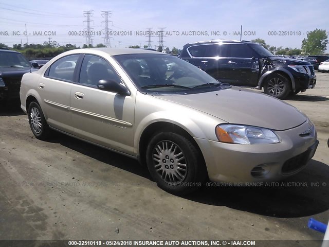 1C3EL46U01N706652 - 2001 CHRYSLER SEBRING LX TAN photo 1