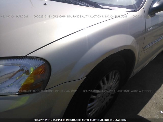 1C3EL46U01N706652 - 2001 CHRYSLER SEBRING LX TAN photo 6