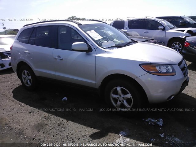 5NMSG13D98H189137 - 2008 HYUNDAI SANTA FE GLS SILVER photo 1