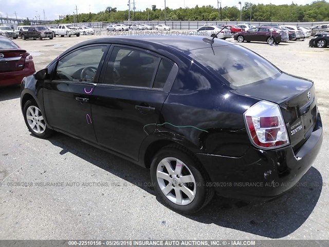 3N1AB61E98L623646 - 2008 NISSAN SENTRA 2.0/2.0S/2.0SL BLACK photo 3