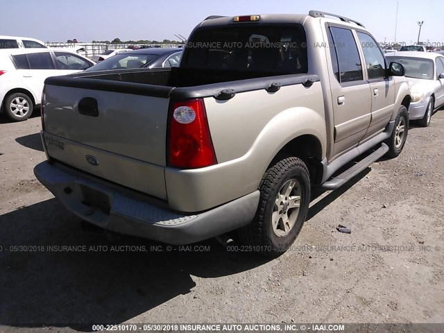 1FMZU67K45UA98435 - 2005 FORD EXPLORER SPORT TR  TAN photo 4