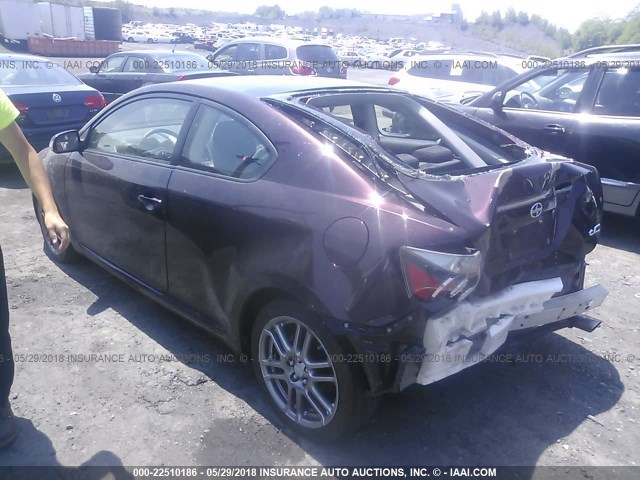 JTKDE3B71A0310568 - 2010 TOYOTA SCION TC 紫色 照片 3