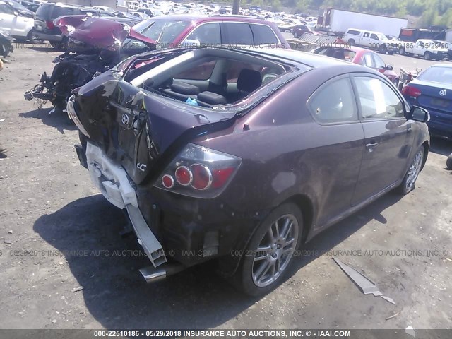 JTKDE3B71A0310568 - 2010 TOYOTA SCION TC 紫色 照片 4