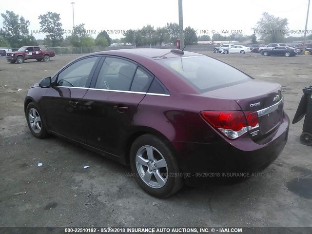 1G1PC5SB3F7226317 - 2015 CHEVROLET CRUZE LT RED photo 3