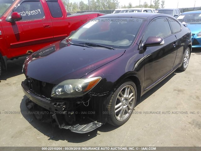 JTKDE167180240370 - 2008 TOYOTA SCION TC 紫色 照片 2
