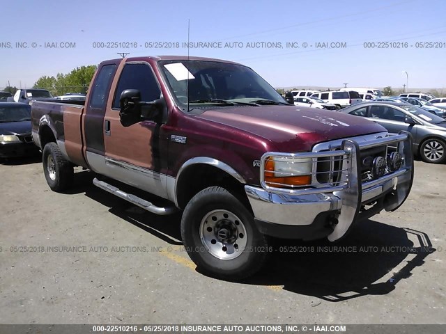 1FTSX31S6YEE48313 - 2000 FORD F350 SRW SUPER DUTY MAROON photo 1