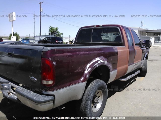 1FTSX31S6YEE48313 - 2000 FORD F350 SRW SUPER DUTY MAROON photo 6