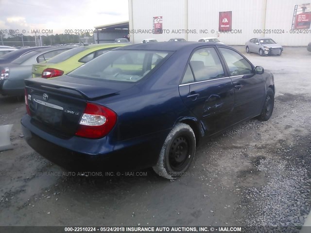 4T1BE32K64U327944 - 2004 TOYOTA CAMRY LE/XLE/SE ლურჯი ფოტო 4