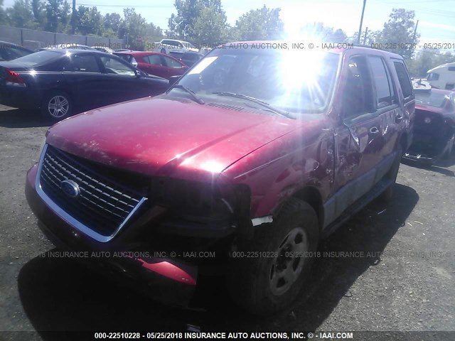 1FMRU13W34LB51951 - 2004 FORD EXPEDITION XLS RED photo 2
