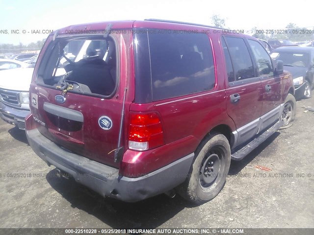1FMRU13W34LB51951 - 2004 FORD EXPEDITION XLS RED photo 4