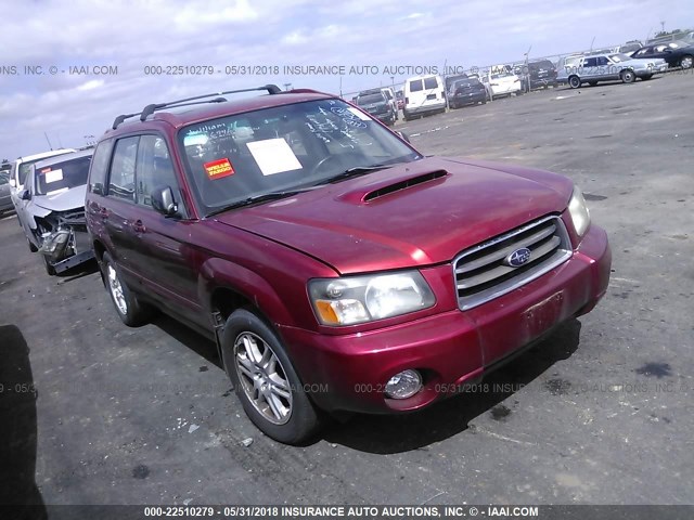 JF1SG696X5H740734 - 2005 SUBARU FORESTER 2.5XT RED photo 1