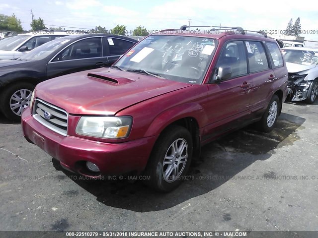 JF1SG696X5H740734 - 2005 SUBARU FORESTER 2.5XT RED photo 2