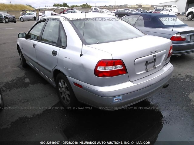 YV1VS29572F826719 - 2002 VOLVO S40 1.9T SILVER photo 3