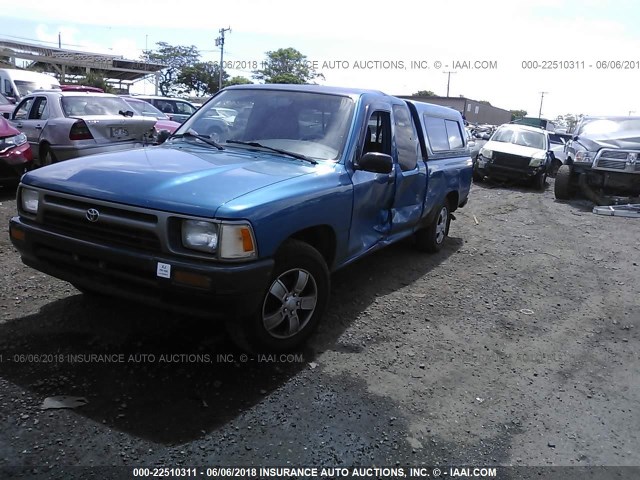 JT4RN93PXR5090876 - 1994 TOYOTA PICKUP 1/2 TON EX LNG WHLBASE/DX BLUE photo 2