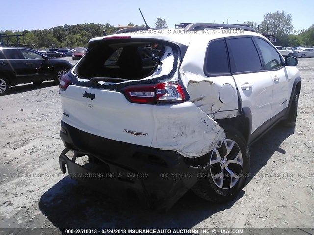 1C4PJMBSXEW267605 - 2014 JEEP CHEROKEE TRAILHAWK 白色 照片 6