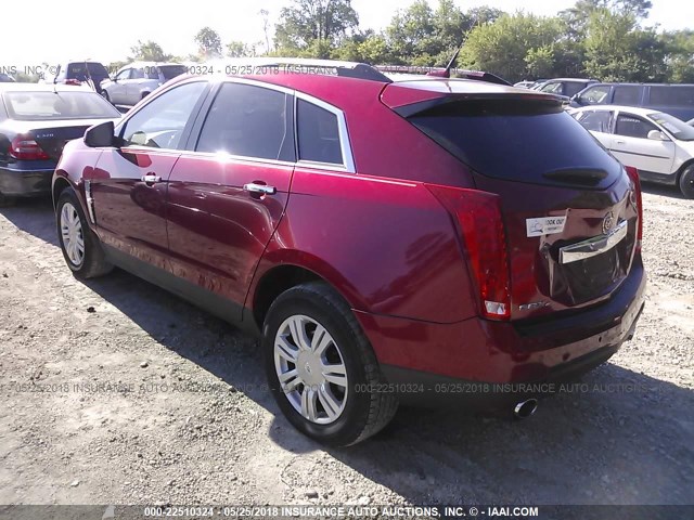 3GYFNDEY9AS627267 - 2010 CADILLAC SRX LUXURY COLLECTION RED photo 3