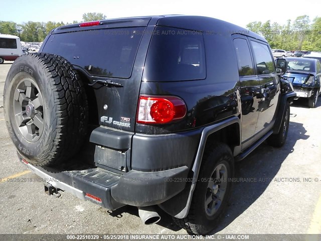 JTEBU11F970050195 - 2007 TOYOTA FJ CRUISER BLACK photo 4