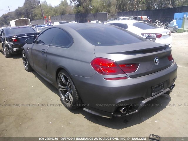 WBSLX9C56DD159911 - 2013 BMW M6 GRAY photo 3