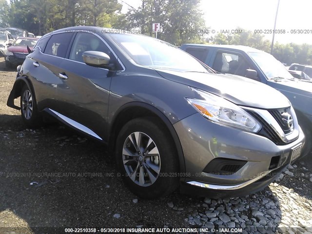 5N1AZ2MG6GN147283 - 2016 NISSAN MURANO S/SL/SV/PLATINUM SILVER photo 1