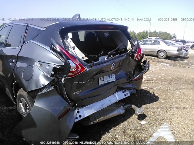 5N1AZ2MG6GN147283 - 2016 NISSAN MURANO S/SL/SV/PLATINUM SILVER photo 6