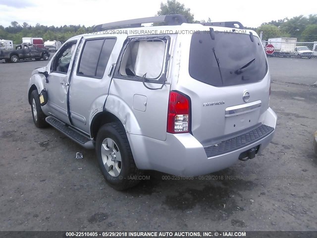 5N1AR18B09C616441 - 2009 NISSAN PATHFINDER S/LE/SE SILVER photo 3