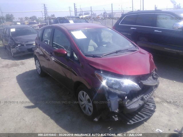 3N1CE2CP0HL355089 - 2017 NISSAN VERSA NOTE S/S PLUS/SV/SL/SR RED photo 1