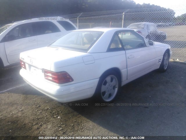 WDBFA68F8YF193895 - 2000 MERCEDES-BENZ SL 500 WHITE photo 4