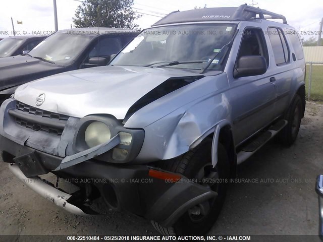 5N1ED28T54C686685 - 2004 NISSAN XTERRA XE/SE SILVER photo 2