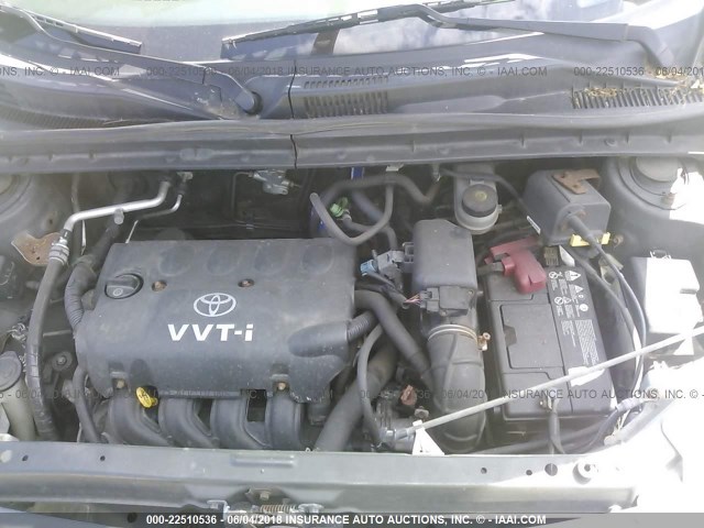 JTLKT324650212396 - 2005 TOYOTA SCION XB ნაცრისფერი ფოტო 10