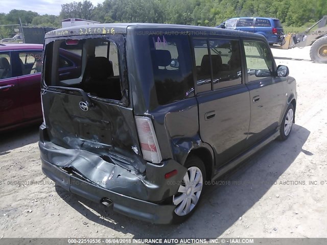 JTLKT324650212396 - 2005 TOYOTA SCION XB ნაცრისფერი ფოტო 4