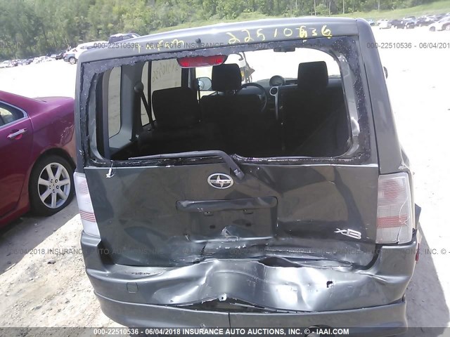 JTLKT324650212396 - 2005 TOYOTA SCION XB ნაცრისფერი ფოტო 6