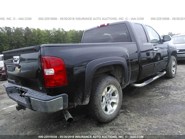 2GCEK19J671653870 - 2007 CHEVROLET SILVERADO K1500 BLACK photo 4