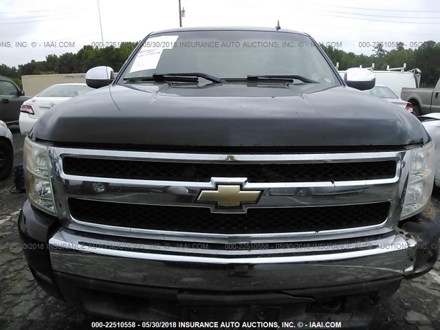 2GCEK19J671653870 - 2007 CHEVROLET SILVERADO K1500 BLACK photo 6