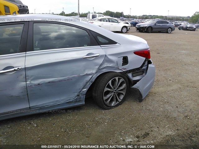 5NPEC4AB9DH603834 - 2013 HYUNDAI SONATA SE/LIMITED BLUE photo 6