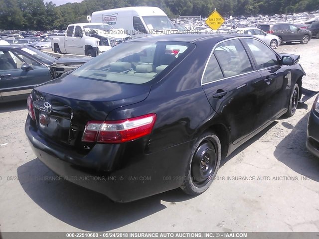 4T1BE46K77U151524 - 2007 TOYOTA CAMRY NEW GENERAT CE/LE/XLE/SE BLACK photo 4