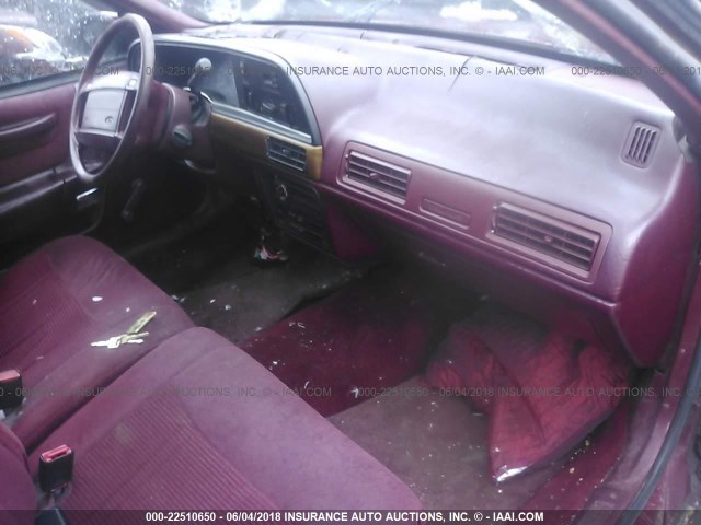 1FACP50U9LA134681 - 1990 FORD TAURUS L RED photo 5