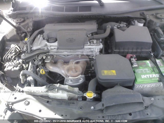 4T1BF1FK6CU507029 - 2012 TOYOTA CAMRY SE/LE/XLE BLACK photo 10