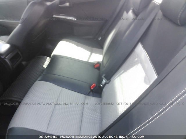 4T1BF1FK6CU507029 - 2012 TOYOTA CAMRY SE/LE/XLE BLACK photo 8