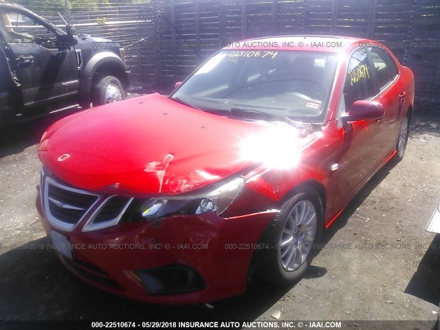 YS3FB46Y381005961 - 2008 SAAB 9-3 2.0T RED photo 2