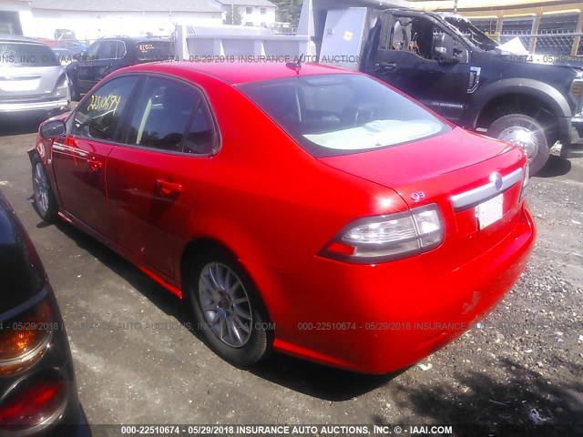 YS3FB46Y381005961 - 2008 SAAB 9-3 2.0T RED photo 3